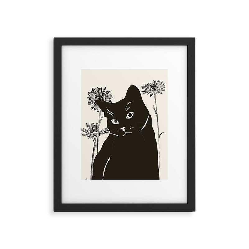 Black Cat 3 Framed Art Print Gallery Image 5