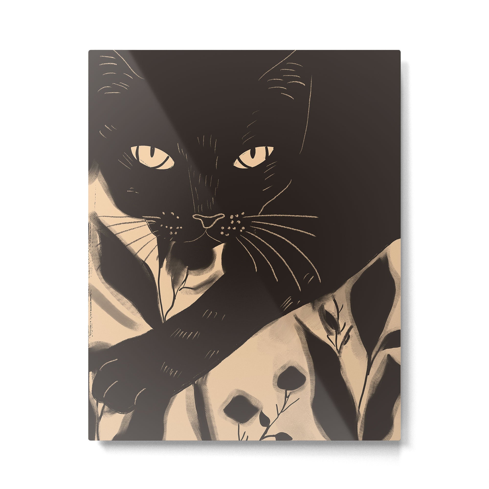Black Cat 4 Metal Print Gallery Image 4
