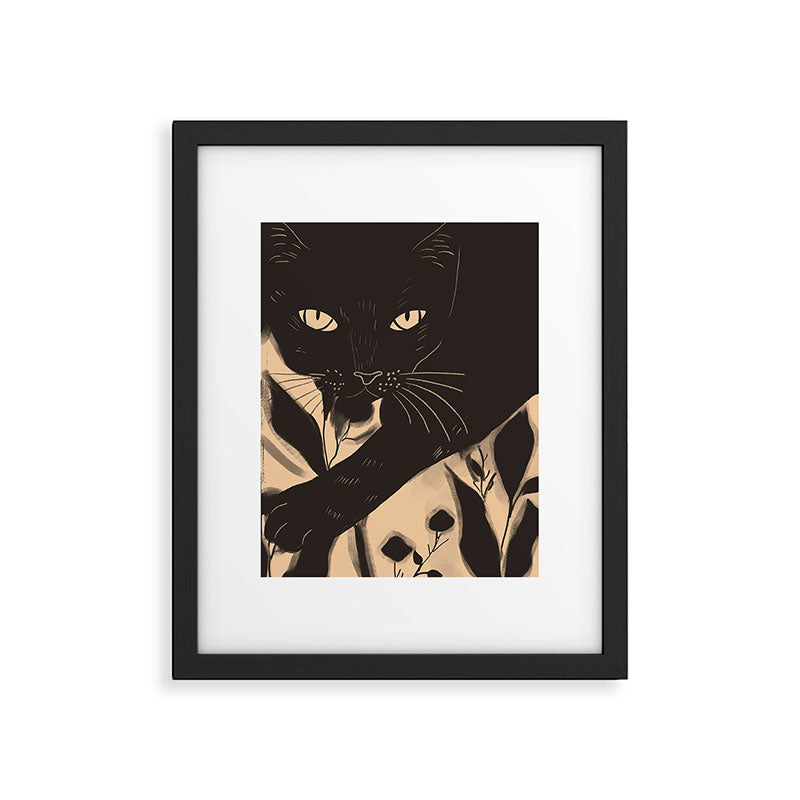 Black Cat 4 Framed Art Print Gallery Image 5