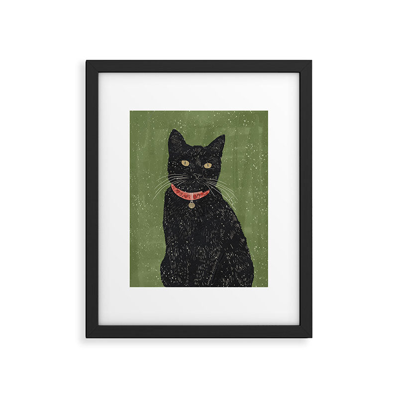 Black Cat 5 Framed Art Print Gallery Image 5