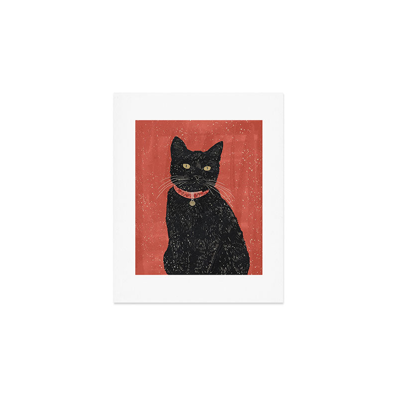 Black Cat 6 Art Print Gallery Image 1