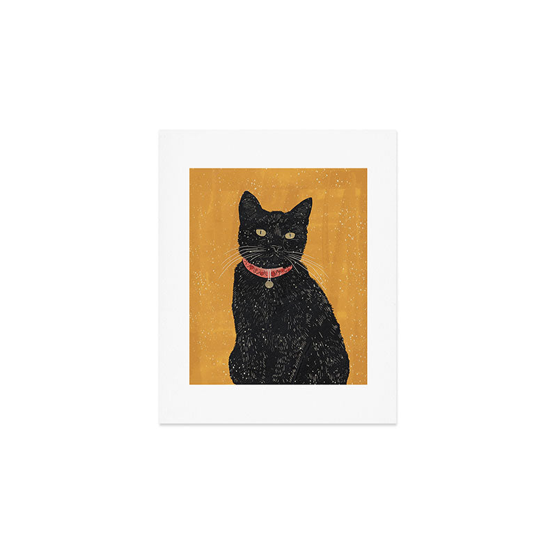 Black Cat 7 Art Print Gallery Image 1
