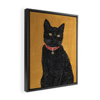 Black Cat 7 Framed Canvas Print Gallery Image 2