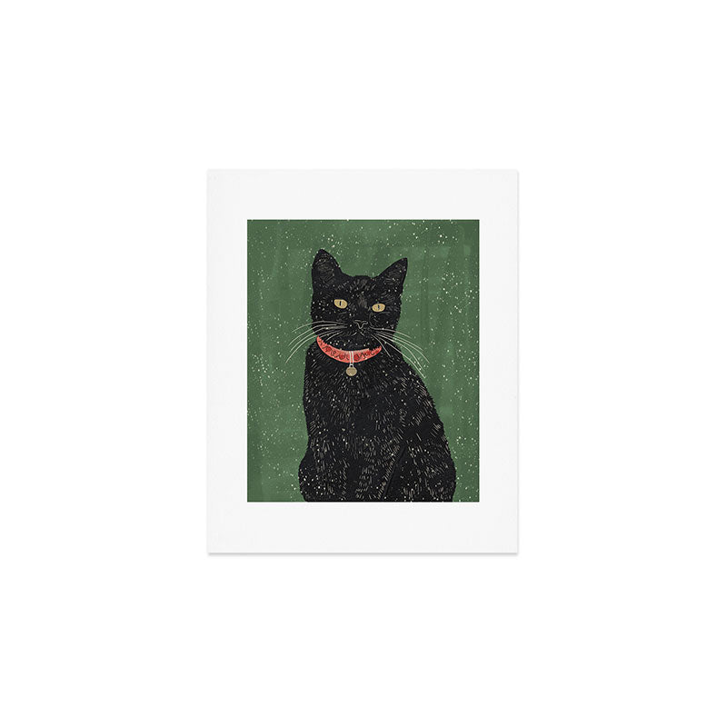 Black Cat 8 Art Print Gallery Image 1