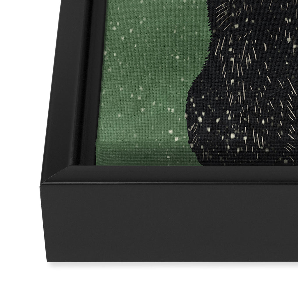 Black Cat 8 Framed Canvas Print Gallery Image 3