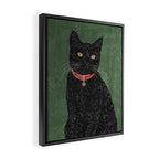 Black Cat 8 Framed Canvas Print Gallery Image 2