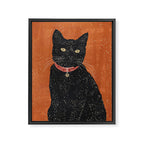 Black Cat 9 Framed Canvas Print Gallery Image 6