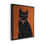 Black Cat 9 Framed Canvas Print Gallery Image 2