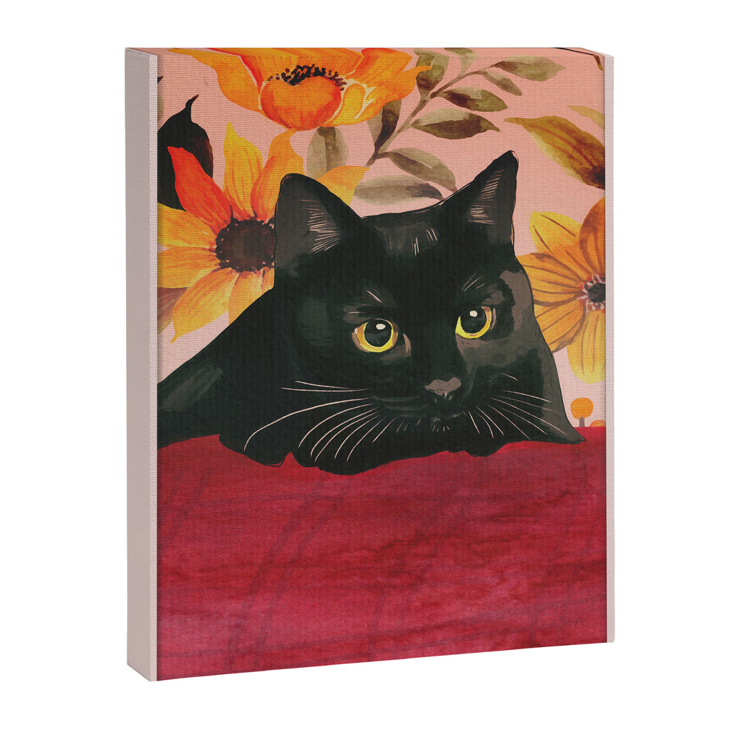 Black Cat Canvas Print Gallery Image 6