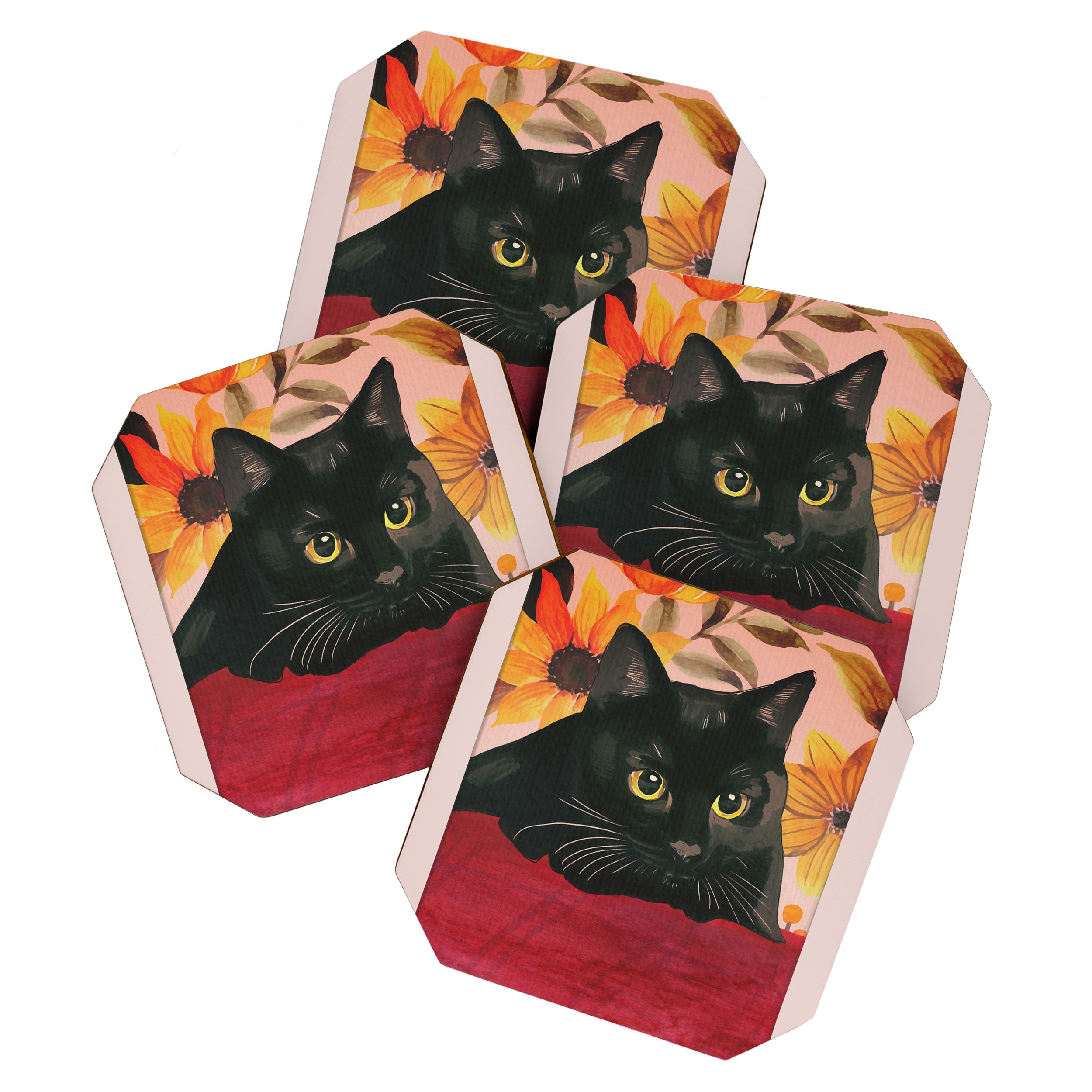 Black Cat Coaster Gallery Image 1