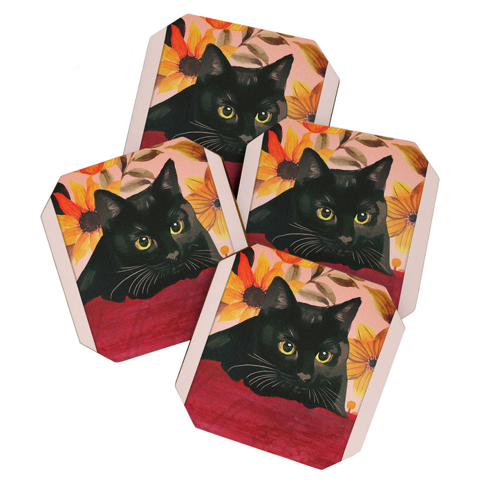 Black Cat Coaster Gallery Image 1