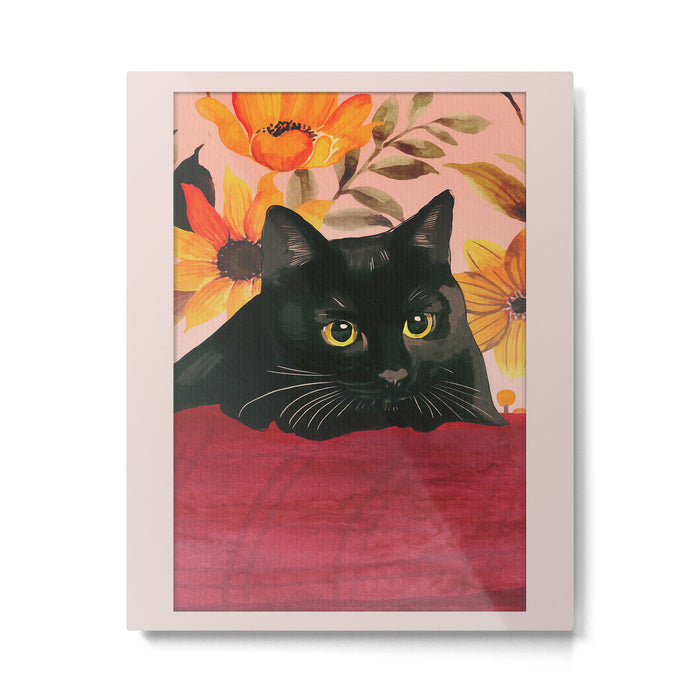 Black Cat Metal Print Gallery Image 1