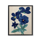 Blue Flowers Framed Canvas Print Gallery Image 6
