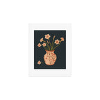 Blush Blooms in Painted Vase Art Print Gallery Image 1