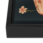 Blush Blooms in Painted Vase Framed Canvas Print Gallery Image 3