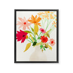 Bouquet of Flowers 3 Framed Canvas Print Gallery Image 6