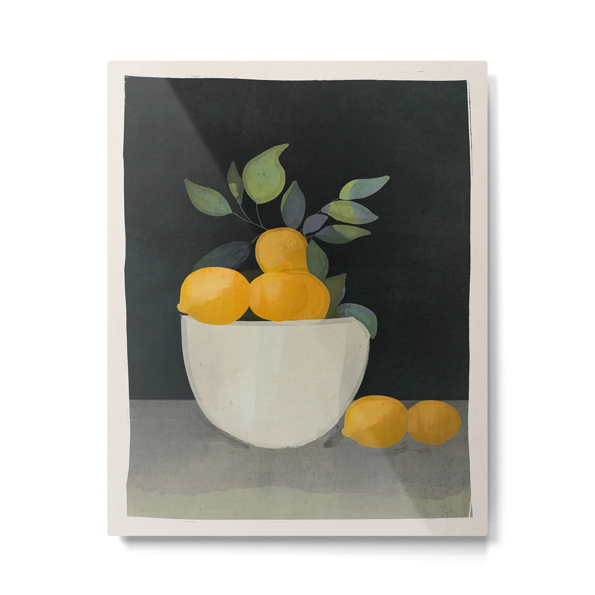 Bowl of Lemons Metal Print Gallery Image 6