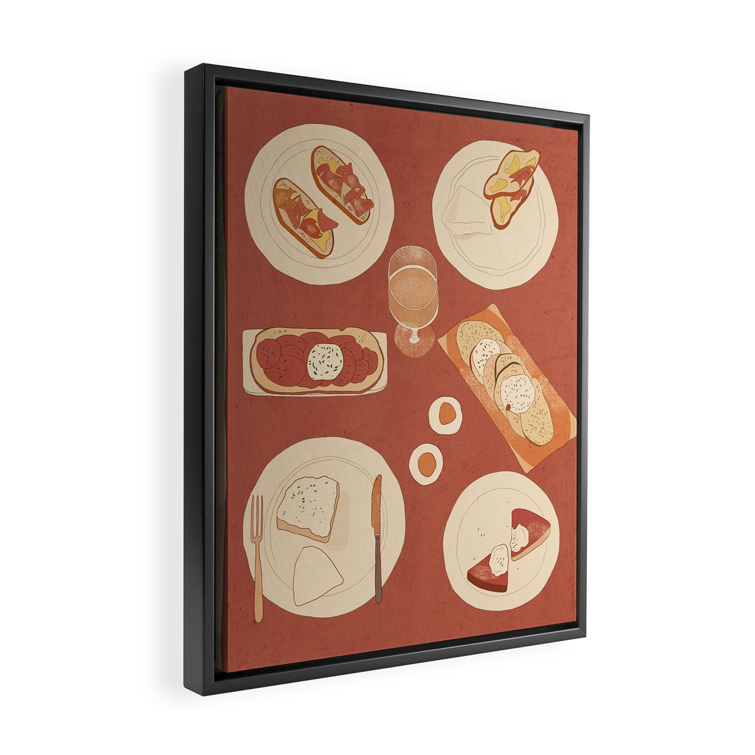Breakfast 2 Framed Canvas Print Gallery Image 2