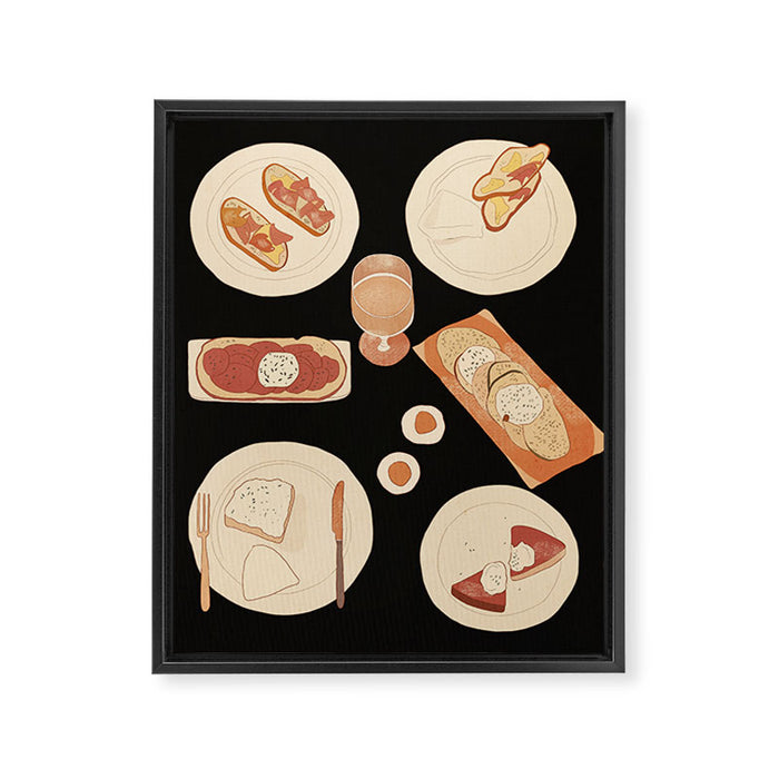 Breakfast 3 Framed Canvas Print Gallery Image 1