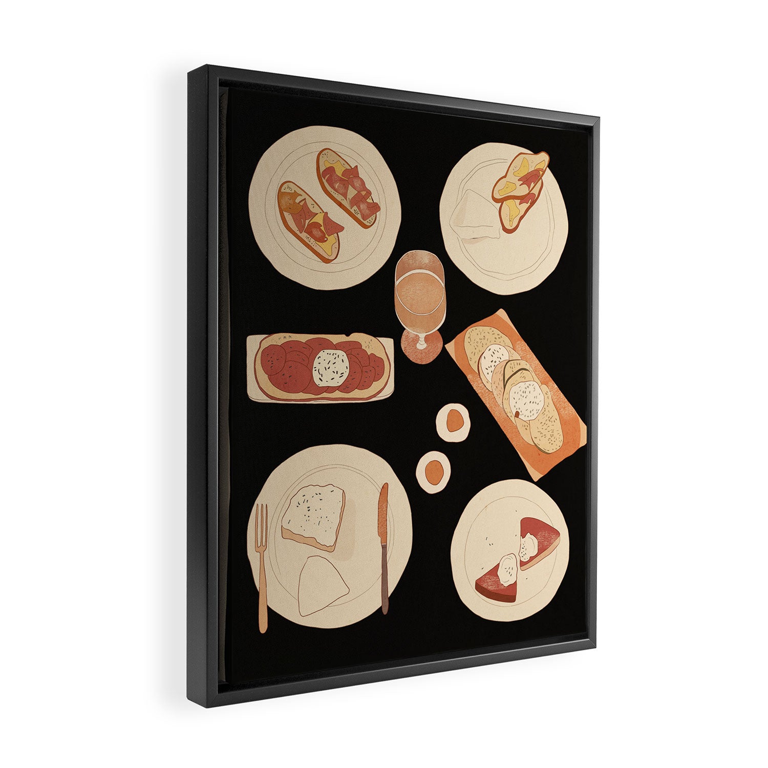 Breakfast 3 Framed Canvas Print Gallery Image 2