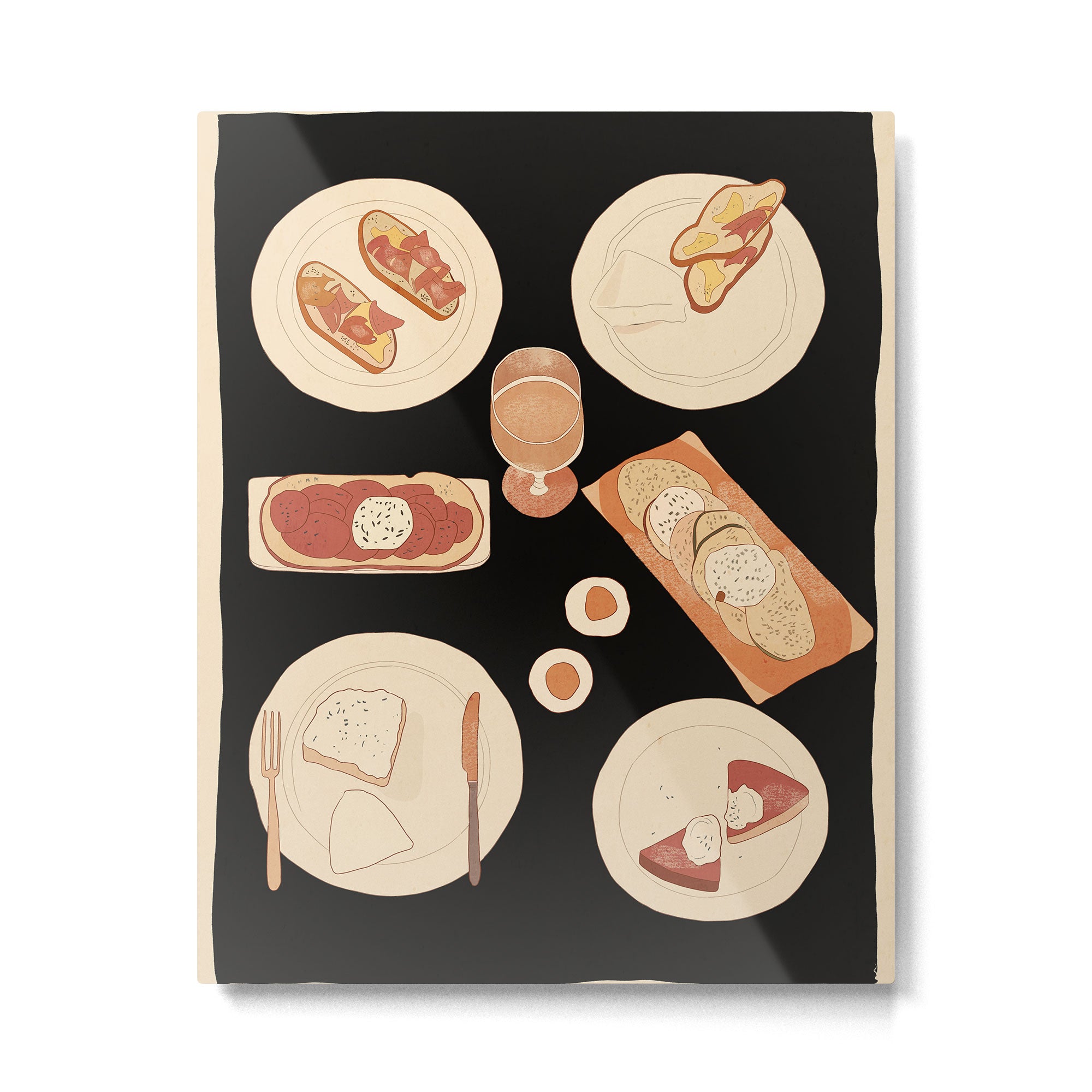 Breakfast 3 Metal Print Gallery Image 4