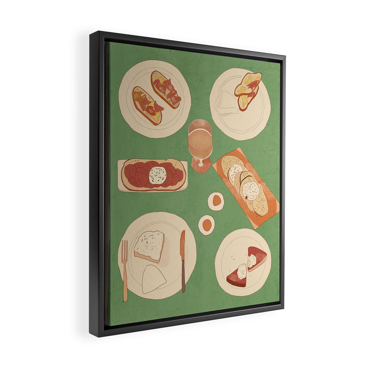Breakfast 4 Framed Canvas Print Gallery Image 2