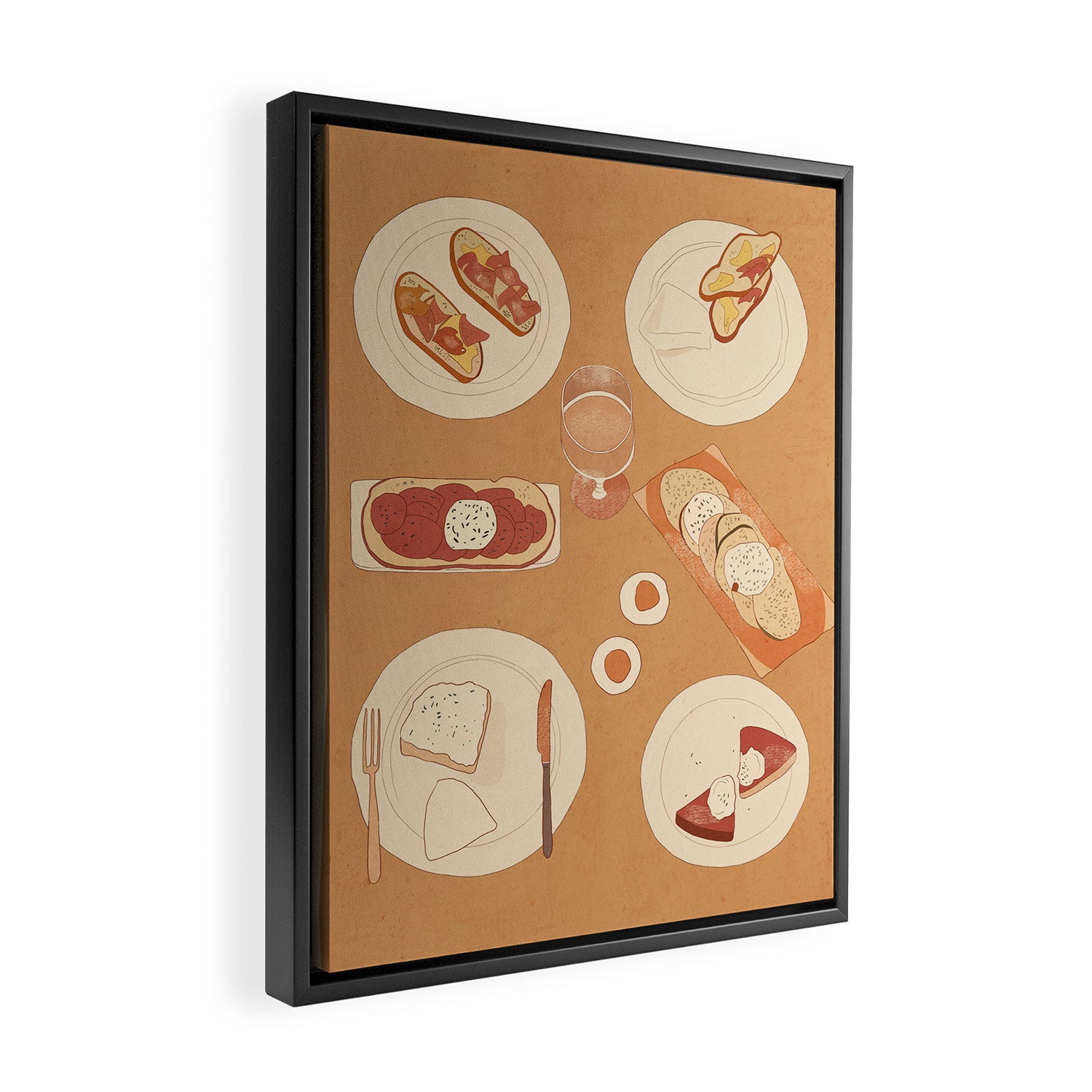 Breakfast Framed Canvas Print Gallery Image 2
