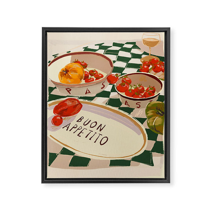 Buon Appetito Framed Canvas Print Gallery Image 1