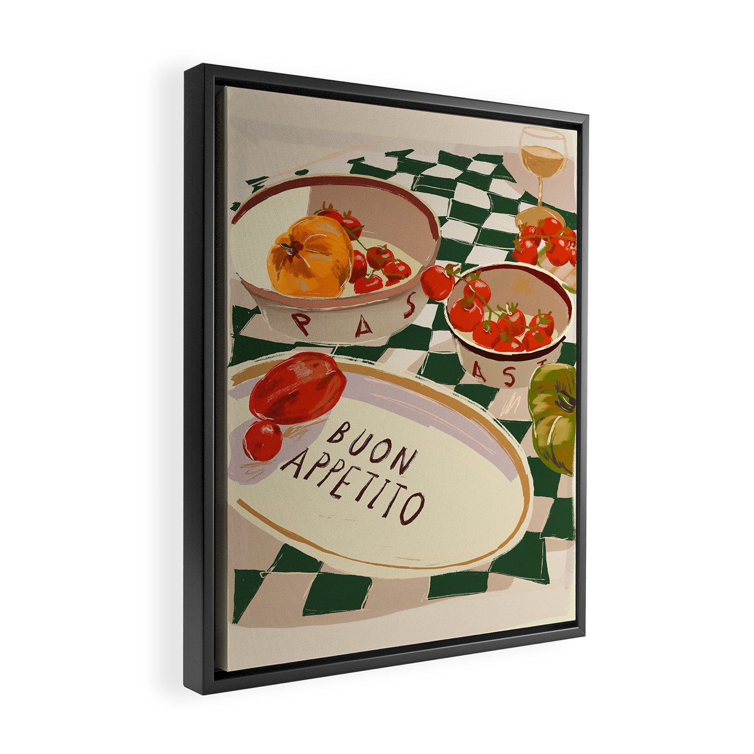 Buon Appetito Framed Canvas Print Gallery Image 2