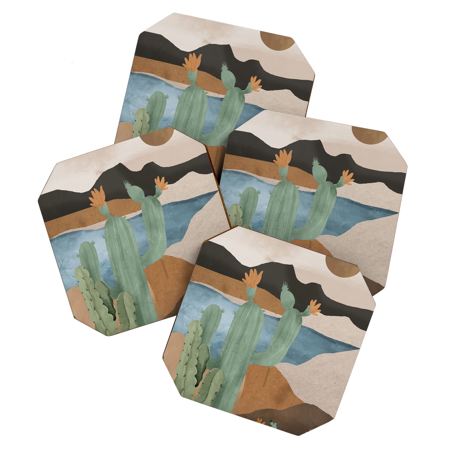 Cactus Landscape 2 Coaster Gallery Image 1