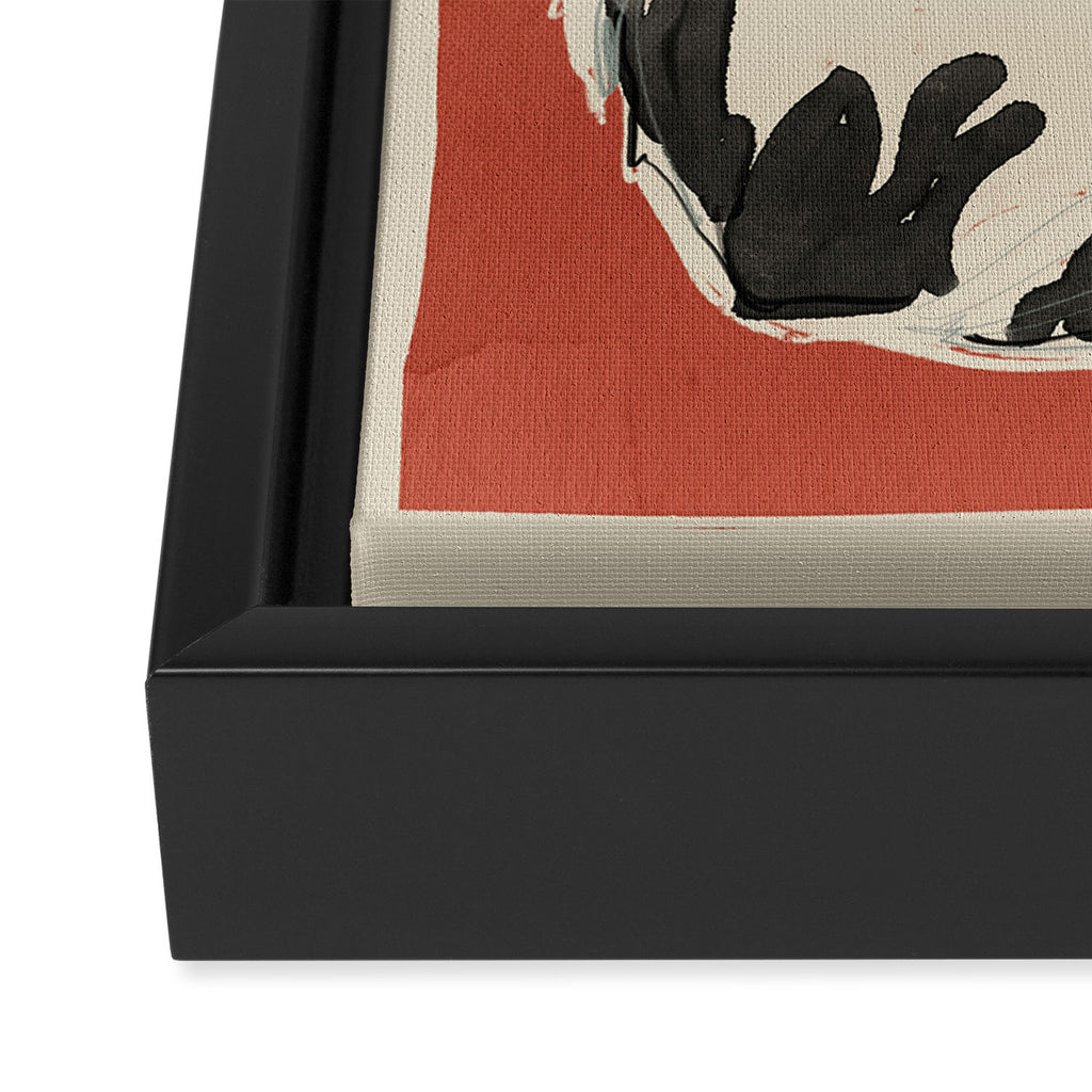 Cat 16 Framed Canvas Print Gallery Image 3