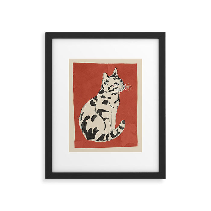 Cat 16 Framed Art Print Gallery Image 1