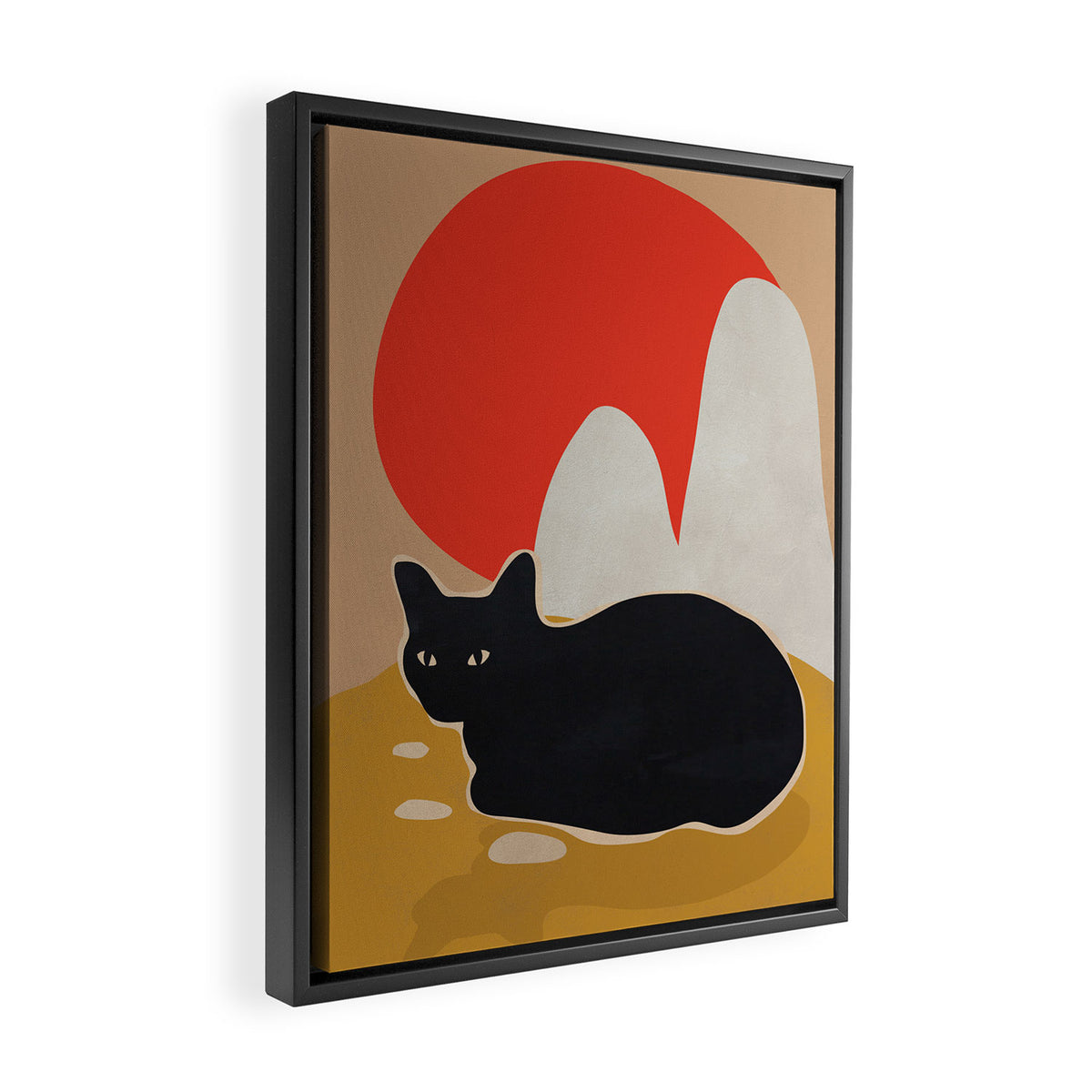 Cat Framed Canvas Print Gallery Image 2