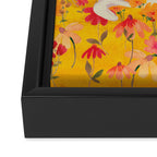 cat in a field of flowers 3 Framed Canvas Print Gallery Image 3