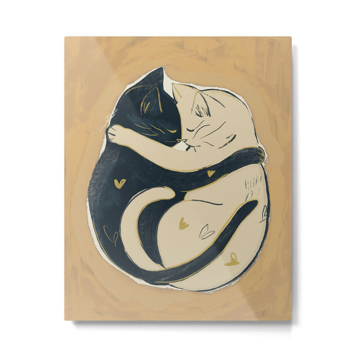 Cats In Love 2 Metal Print Gallery Image 1