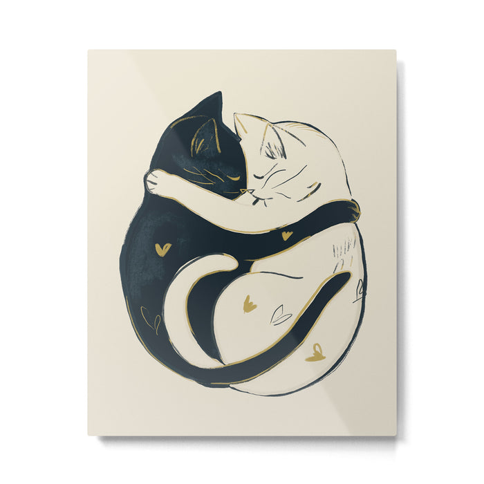 Cats In Love 3 Metal Print Gallery Image 1