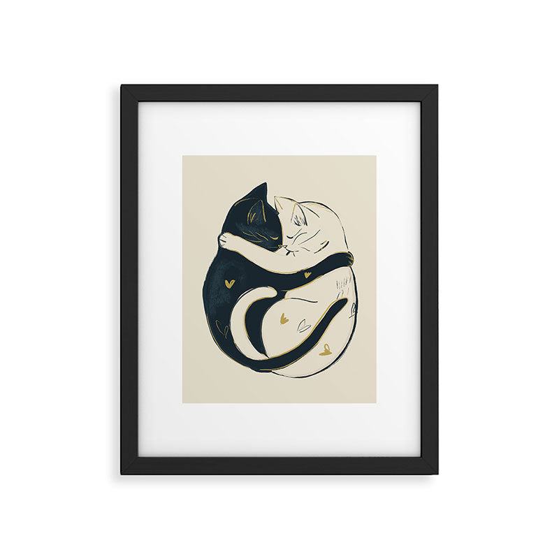 Cats In Love 3 Framed Art Print Gallery Image 5