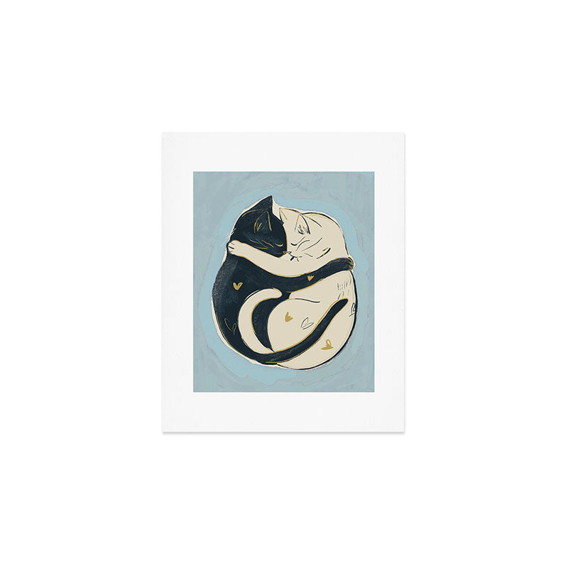 Cats In Love 4 Art Print Gallery Image 1
