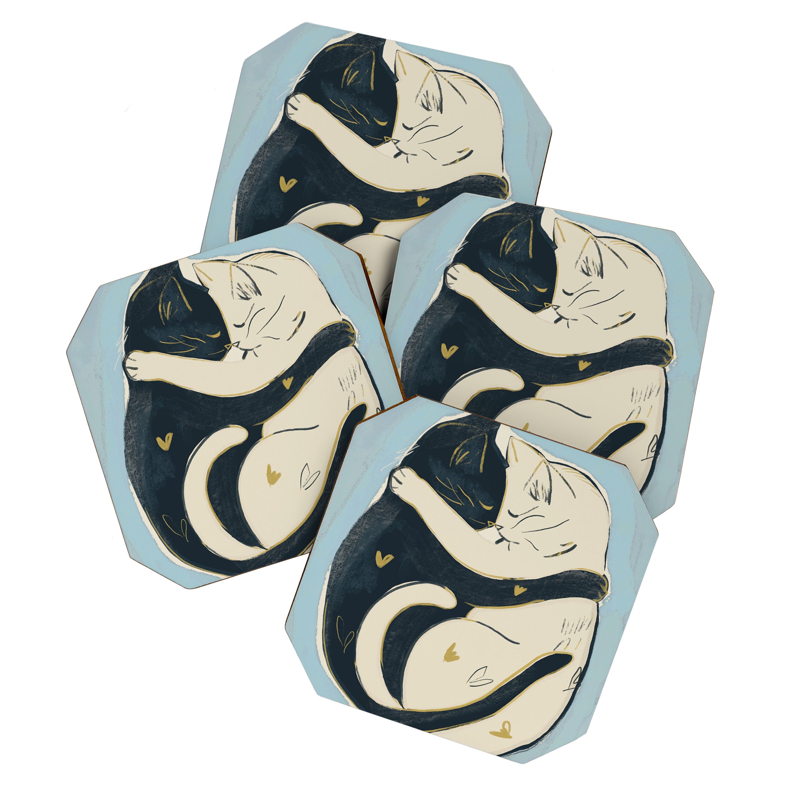 Cats In Love 4 Coaster Gallery Image 1
