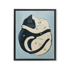 Cats In Love 4 Framed Canvas Print Gallery Image 6