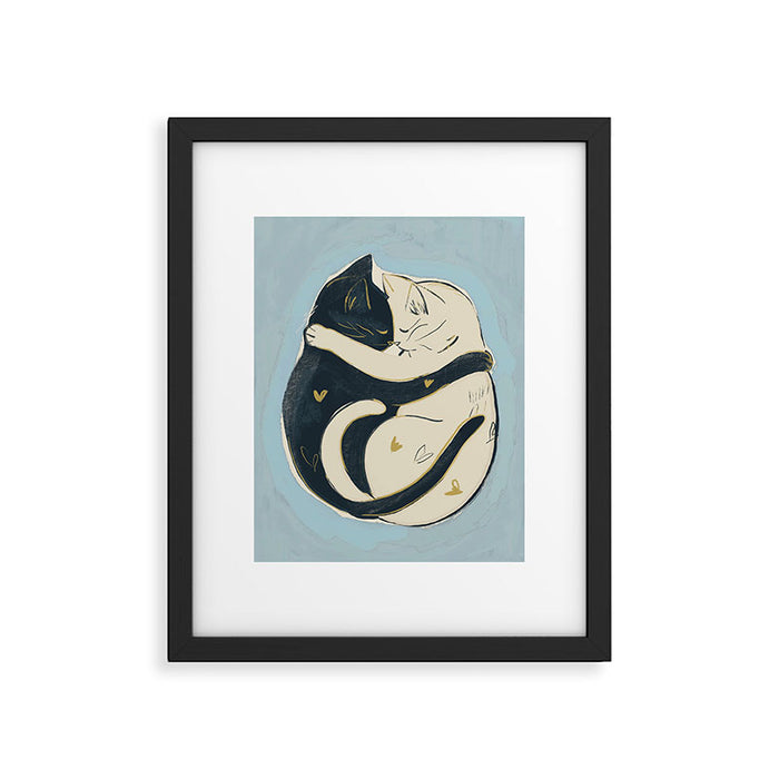 Cats In Love 4 Framed Art Print Gallery Image 1