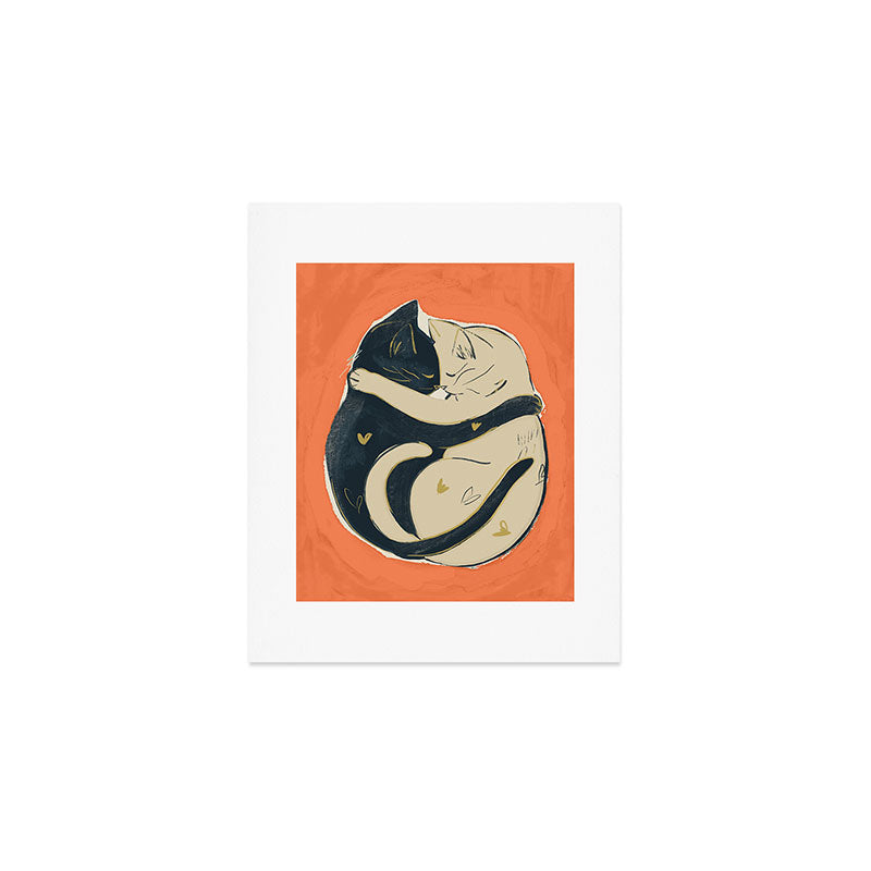 Cats In Love 5 Art Print Gallery Image 1