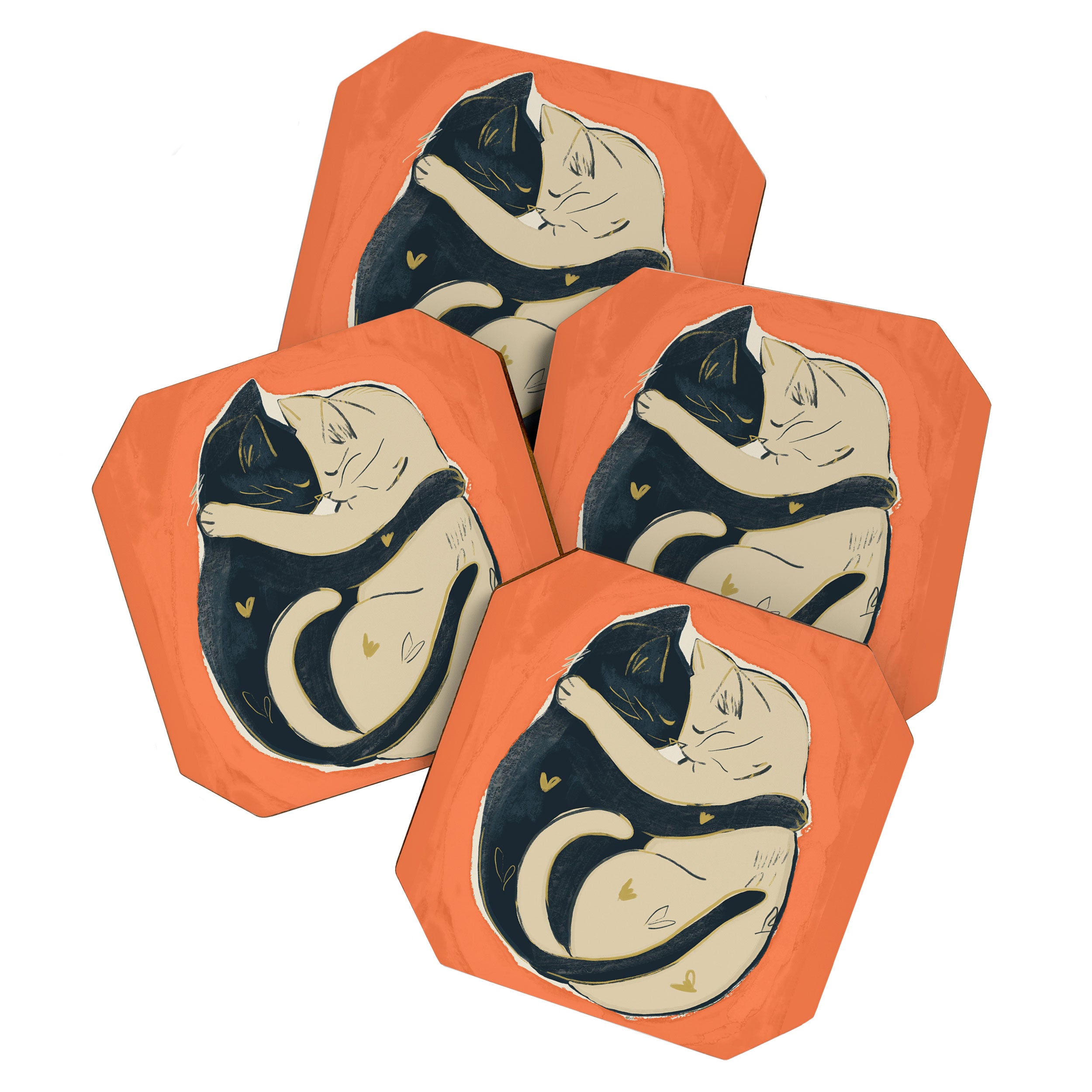 Cats In Love 5 Coaster Gallery Image 1