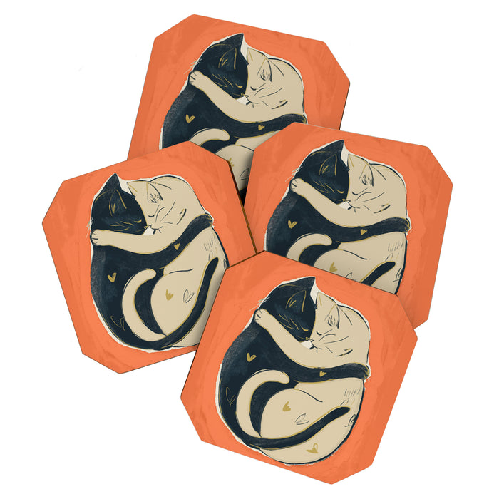 Cats In Love 5 Coaster Gallery Image 1