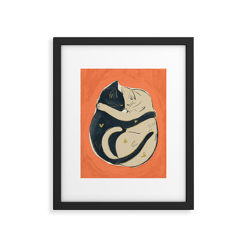 Cats In Love 5 Framed Art Print Gallery Image 5