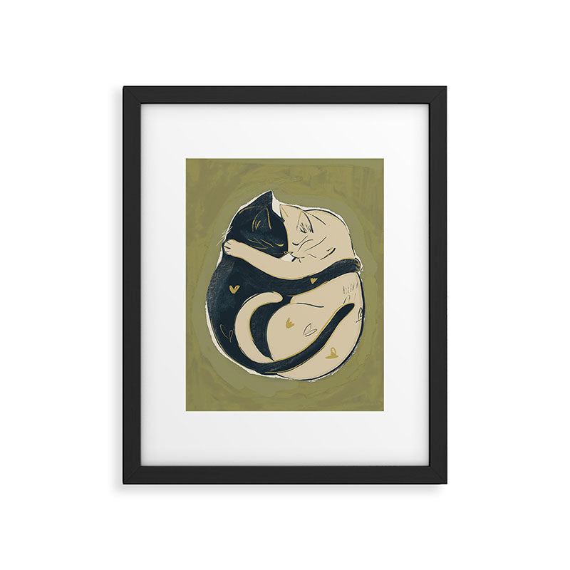 Cats In Love Framed Art Print Gallery Image 5