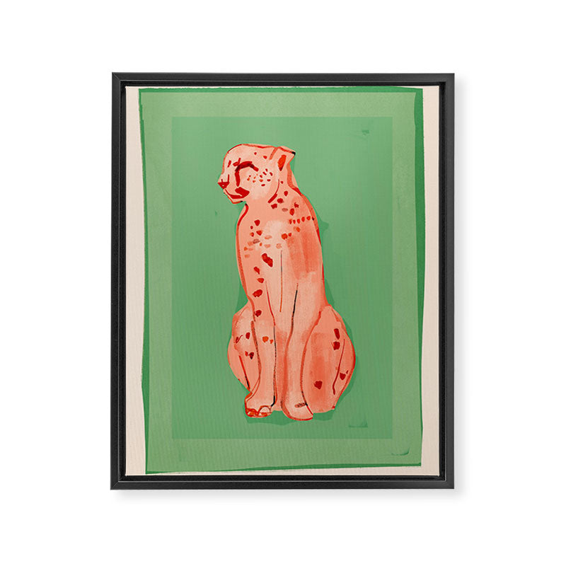 Cheetah 10 Framed Canvas Print Gallery Image 6