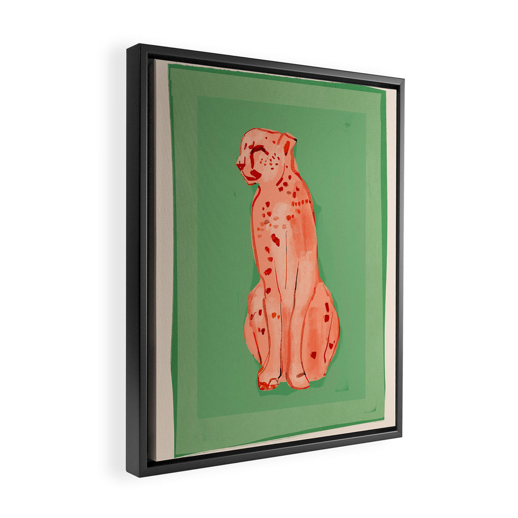 Cheetah 10 Framed Canvas Print Gallery Image 2