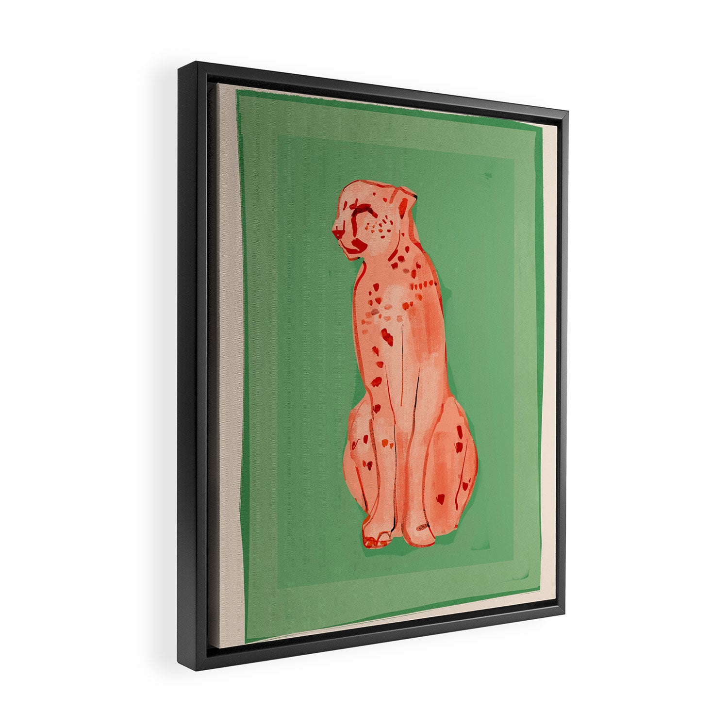 Cheetah 10 Framed Canvas Print Gallery Image 2