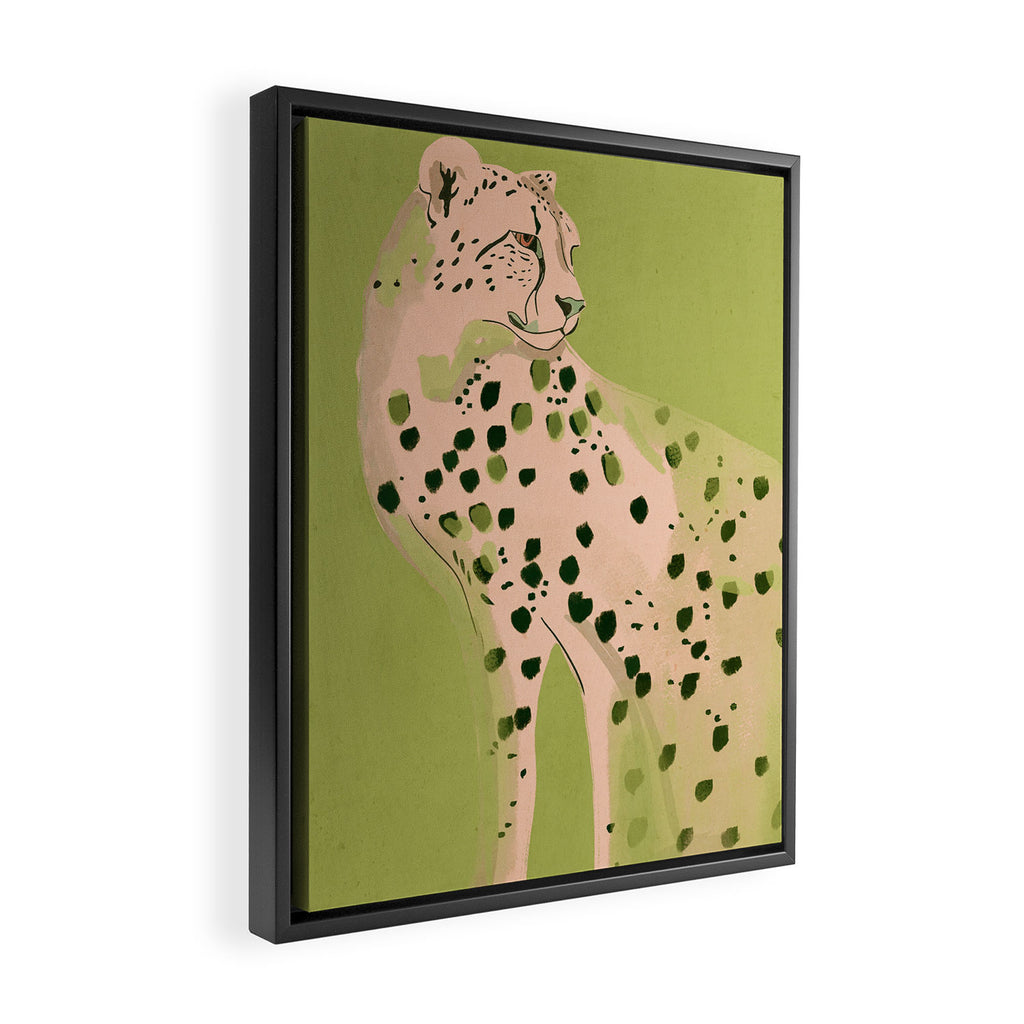 Cheetah 12 Framed Canvas Print Gallery Image 2